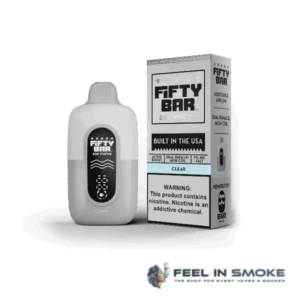 Clear - Fifty Bar 20K Puffs - (White Series)
