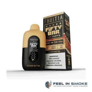 Cookie Butter - Fifty Bar X Fruitia 20K Puffs