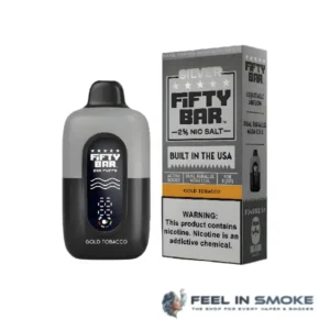 Gold Tobacco – Fifty Bar 20K Puffs (Black Series) Disposable Vape