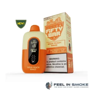 Sour Peach Ringz - Fifty bar X Hidden Hills 20K Puffs