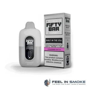 Strawberry Kiwi Ice - Fifty Bar 20K Puffs - (White Series)