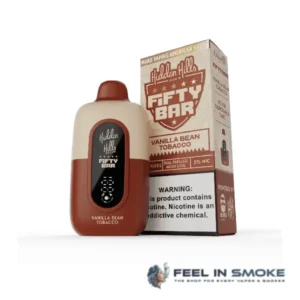 Vanilla Bean Tobacco - Fifty bar X Hidden Hills 20K Puffs