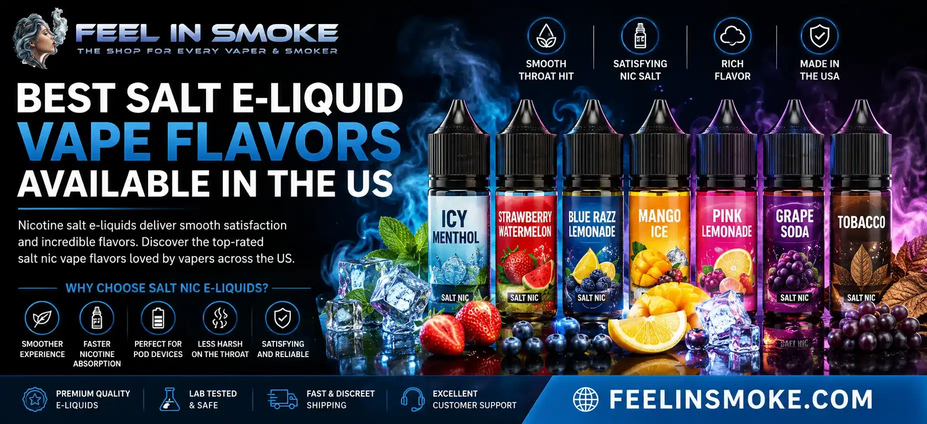 Best Salt E-Liquid Vape Flavors Available in the US